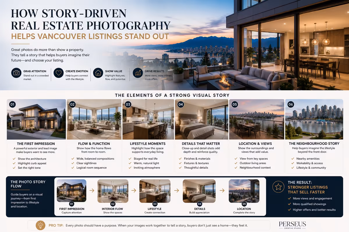 Story-driven real estate photography for a Vancouver property listing by Perseus Creative Studio