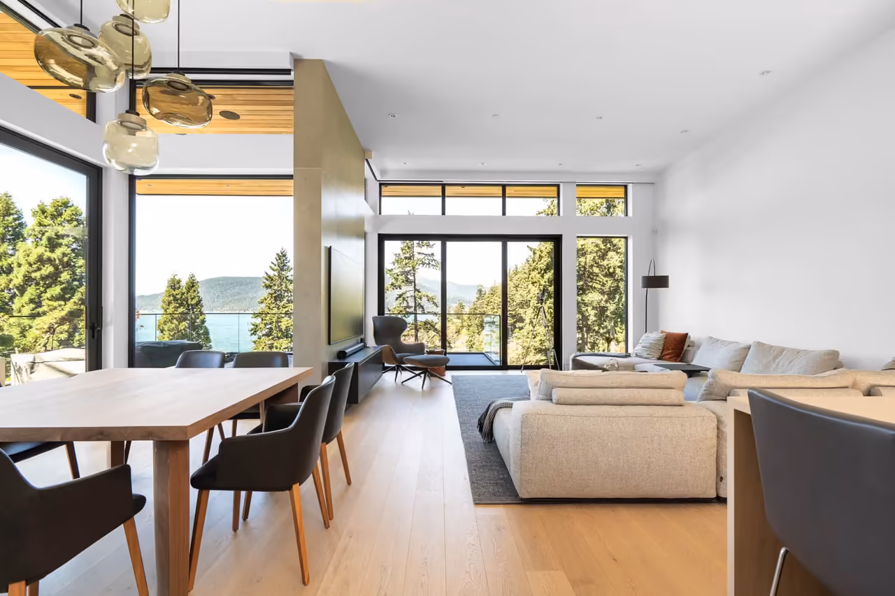 Bright, modern Vancouver property interior captured for a real estate listing film.